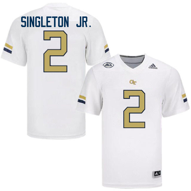 Eric Singleton Jr. Georgia Tech Jerseys,Georgia Tech Yellow Jackets College Football Uniforms-White